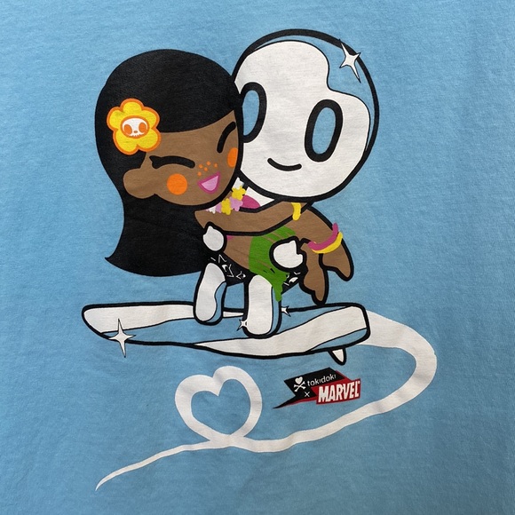 Tokidoki x Marvel - Silver Surfer Hula Girl - Baby Blue Size L - Picture 2 of 5